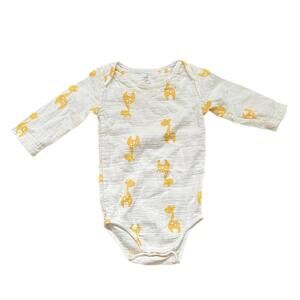 Adent + Anais Unisex Giraffe Themed Long Sleeve Bodysuit
